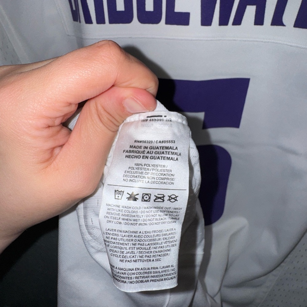 🏈 Nike Minnesota Vikings #5 White Away NFL Jersey Men’s XL - Picture 3 of 6